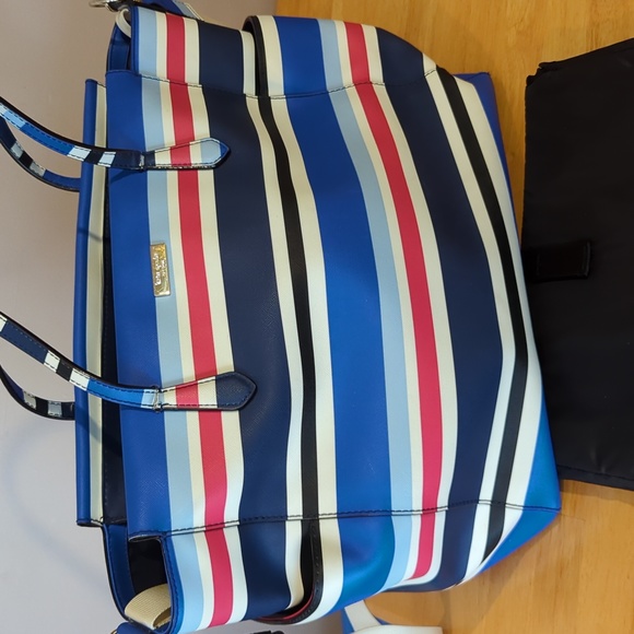 Kate Spade Kaylie Baby Bag Tote in Laurel Way Stripe - Picture 4 of 7